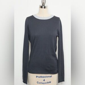Crew-Neck Long-Sleeve Cashmere Sweater[NEW]